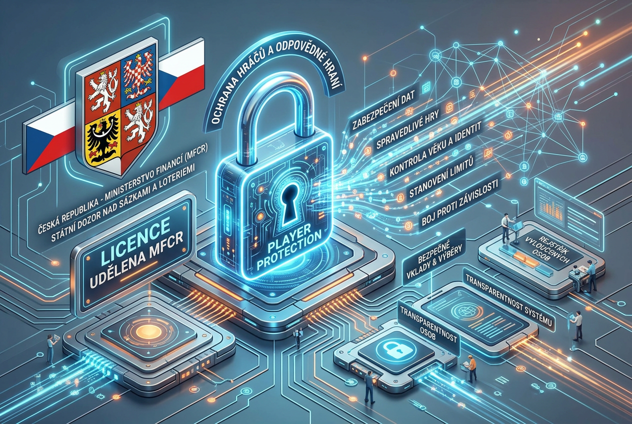 Schéma a symboly bezpečnosti online kasin s českou licencí v roce 2026
