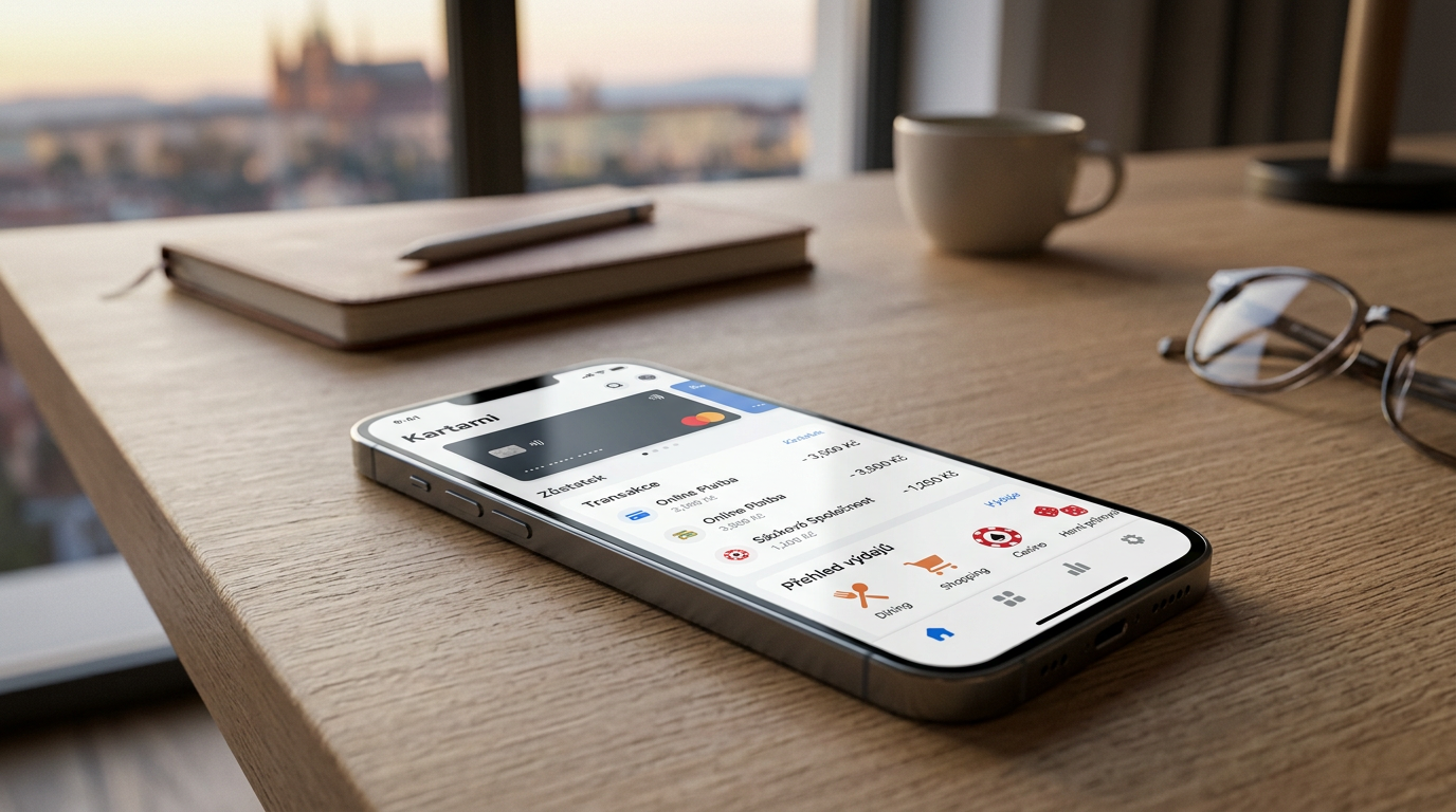 Moderní fintech aplikace Revolut a symbolika online hazardu